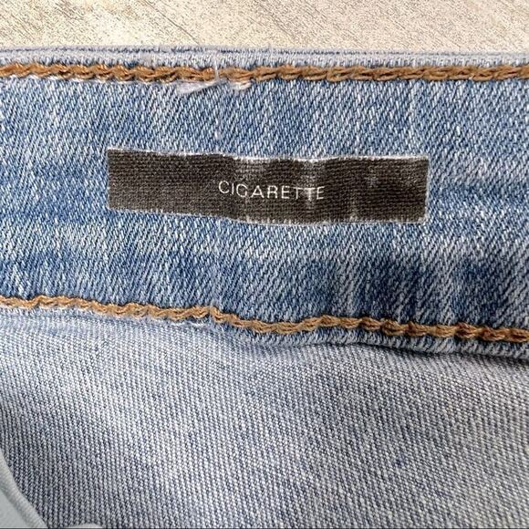 Bershka High-Rise Skinny Cigarette Jeans Sz 10 Ripped Stretch Grunge Streetwear - Picture 4 of 10